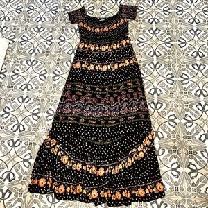 Tiered Floral Maxi Dress